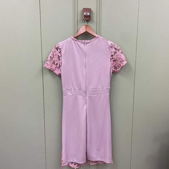 Pink Crochet Dress - Picture 3 of 3